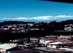 View of Darjeeling town and the mountains from Hotel Apsara