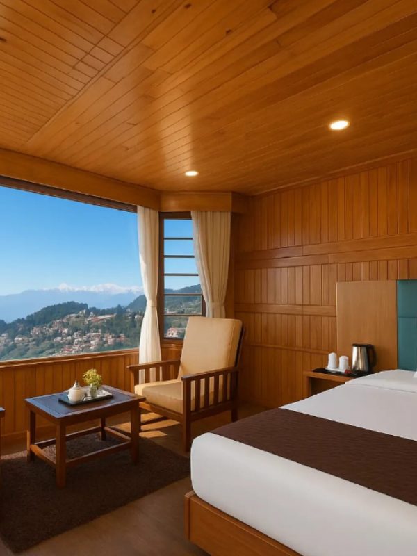 Hotel Apsara super deluxe room with Kanchenjunga mountain view